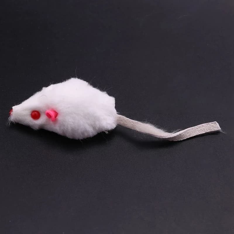Real Rabbit Fur Mice Cat Toys Pet Toy Children's Toys 12-Pack - image 5