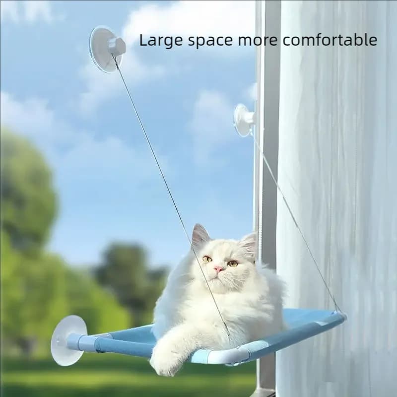 New pet cat hammock hanging cat bed bearing 20 kg comfortable sunny window seat kitten rock climbing frame pet supplies - image 6