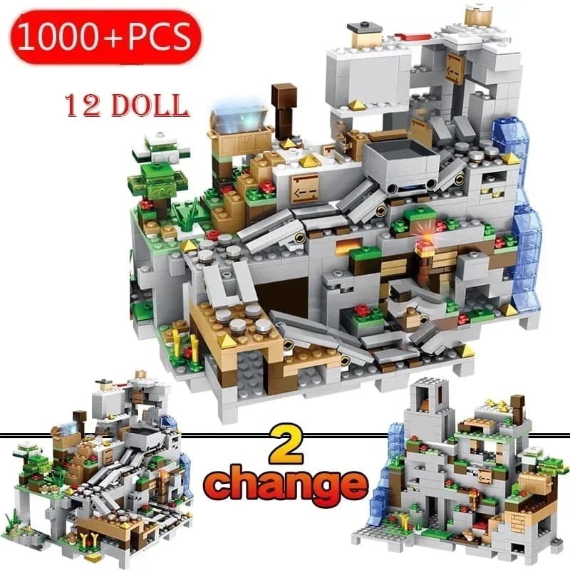 1315pcs The Village Special Edition Building Blocks With Steve Action Figures Compatible My World Set Toy 21138 - image 3