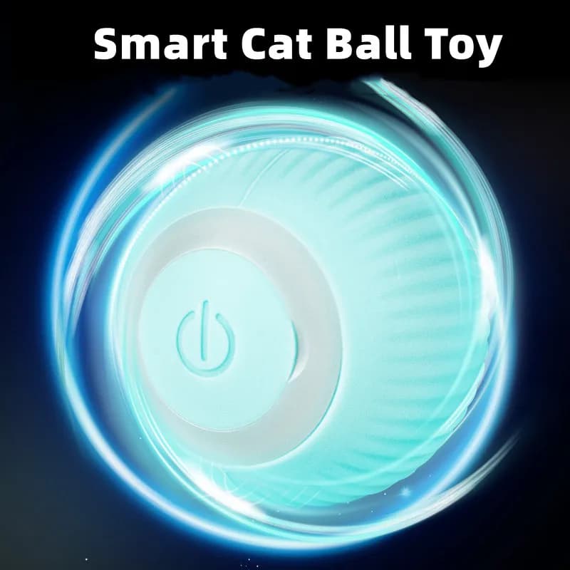 Electric Cat Ball Toys Automatic Rolling Smart Cat Toys Interactive for Cats Training Self-moving Kitten Toys for Indoor Playing - image 2