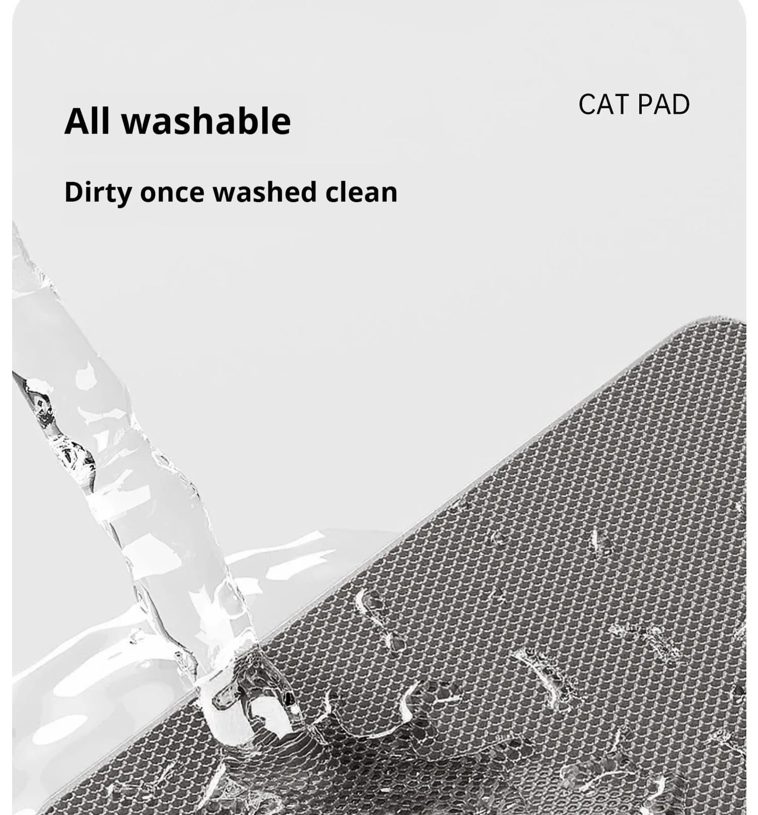 Double-layer large cat litter mat, an anti-splash mat for cat litter boxes, a filtering mat and sand leakage mat, a cat product - image 5