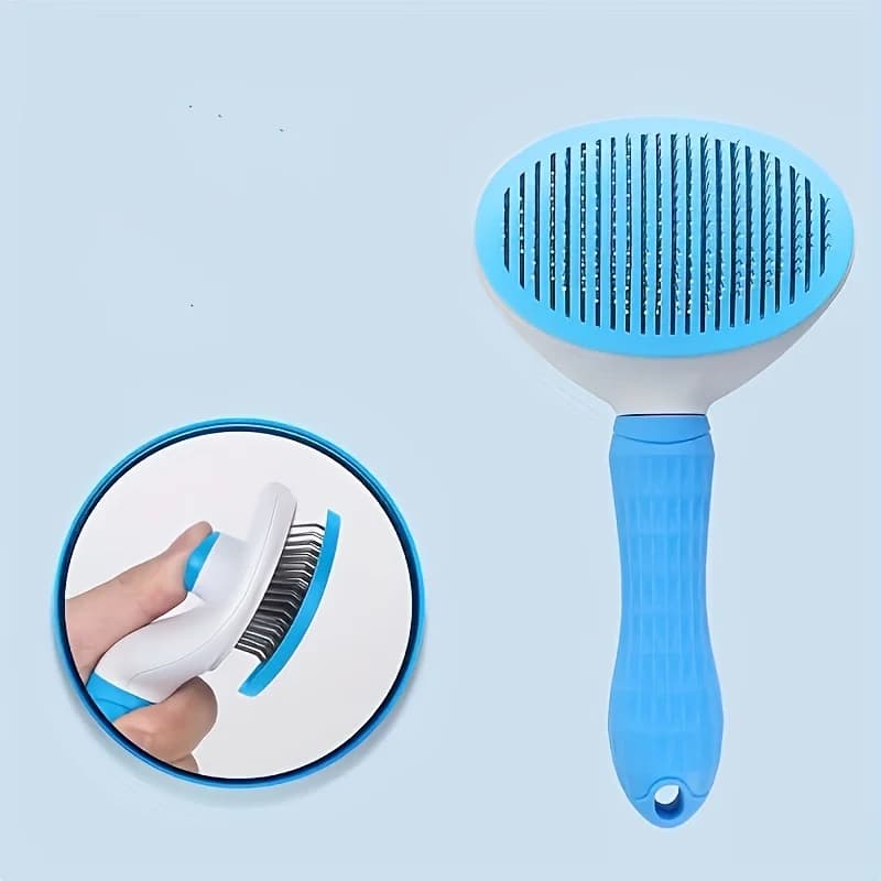 Easy-to-Clean Dog&Cat Grooming Brush-Gentle Hair Removal Massage Comb with One-Button Operation, Ideal for All Dog & Cat Breeds - image 8