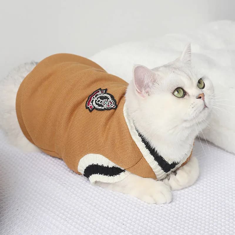 Cat Dog Sweater Pullover Winter Pet Clothes for Small Dogs Cat Vest Puppy Jacket Pet Cat Clothing Kitty Costume Ubranka Dla Psa - image 5