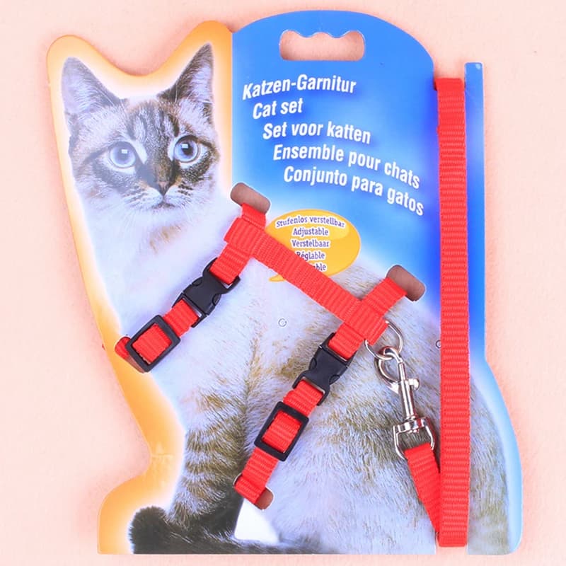 Hot-selling cat chest strap simple design traction rope high-quality nylon material sturdy and durable pet supplies - image 5