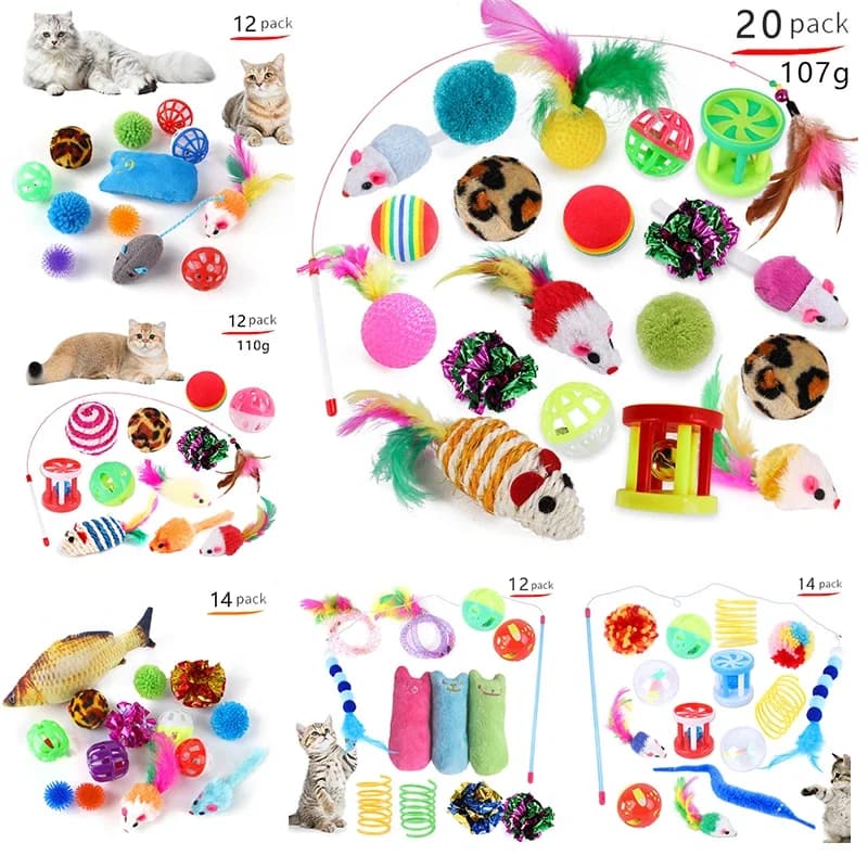 Cat Toys Mouse Shape Balls Foldable Cat Kitten Play Tunnel Chat Funny Cat Tent Mouse Supplies Simulation Fish Cat Accessories - image 1