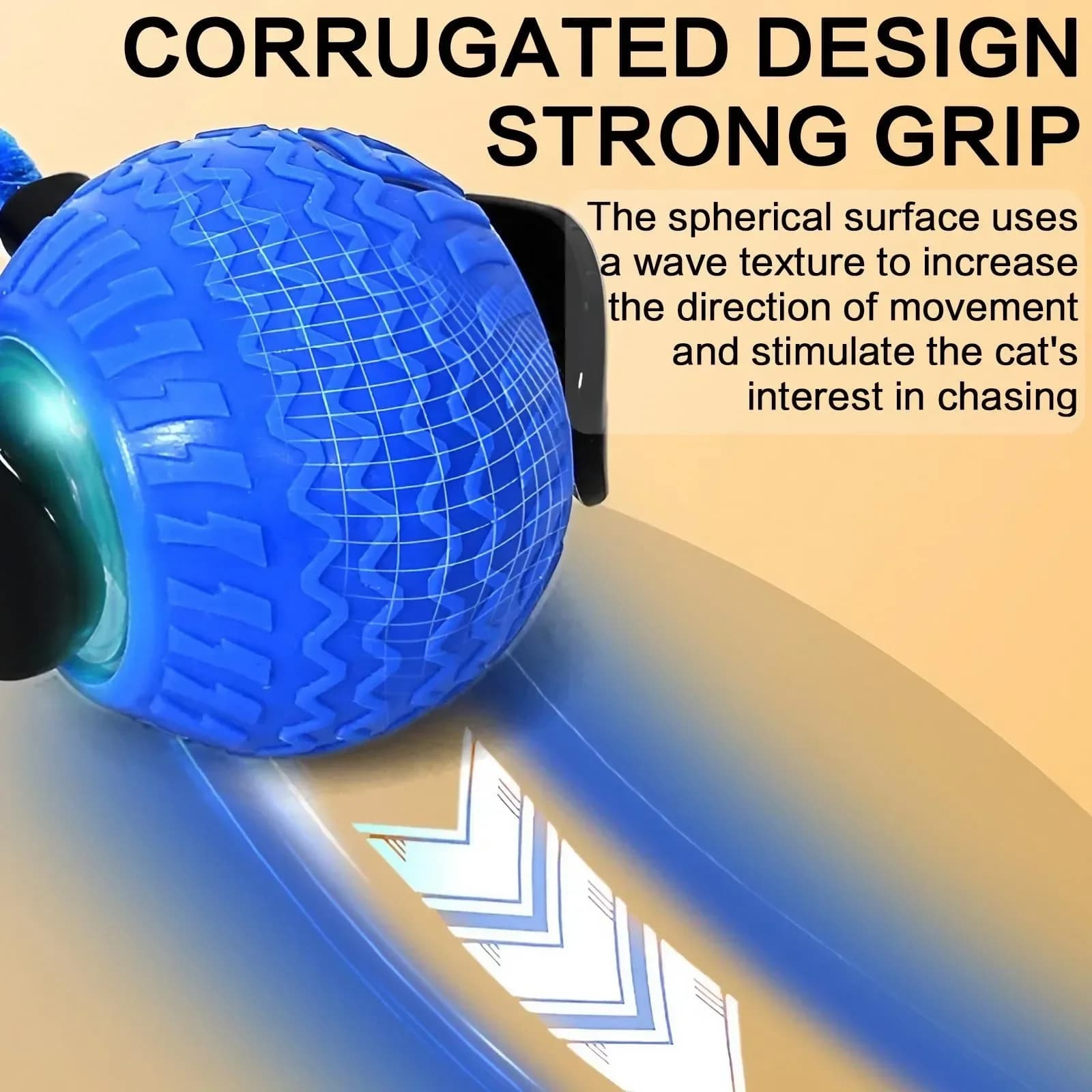 Automatic Rotating Smart Obstacle Avoidance LED Interactive Cat Toy 360 Degree Pet Playful Teasing Ball - image 3