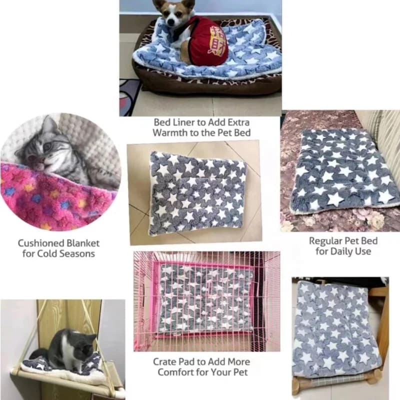 Flannel Pet Mat Dog Bed Cat Bed Thicken Sleeping Mat Dog Blanket Mat For Puppy Kitten Pet Dog Bed for Small Large Dogs Pet Rug - image 4