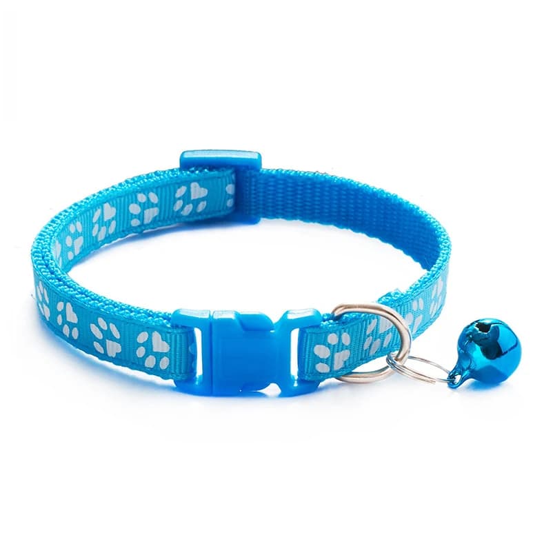 Pet cat bell collar dog print cat collar multiple colors optional necklace ring cat rope collar pet supplies - image 12