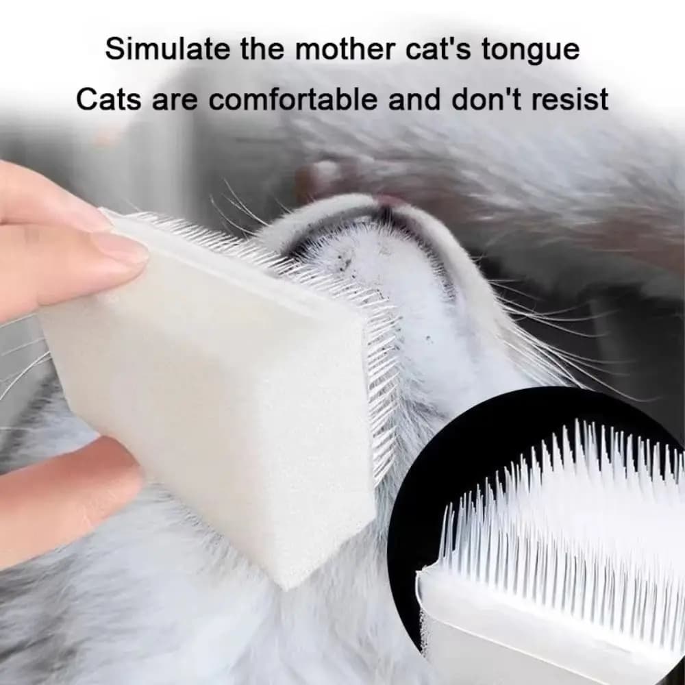 Soft Bristle Cat Tongue Sensory Brush-Analogous To A Mother Cat's Tongue,Comforting Pet Grooming Tool,Ideal for Styling Cats - image 4