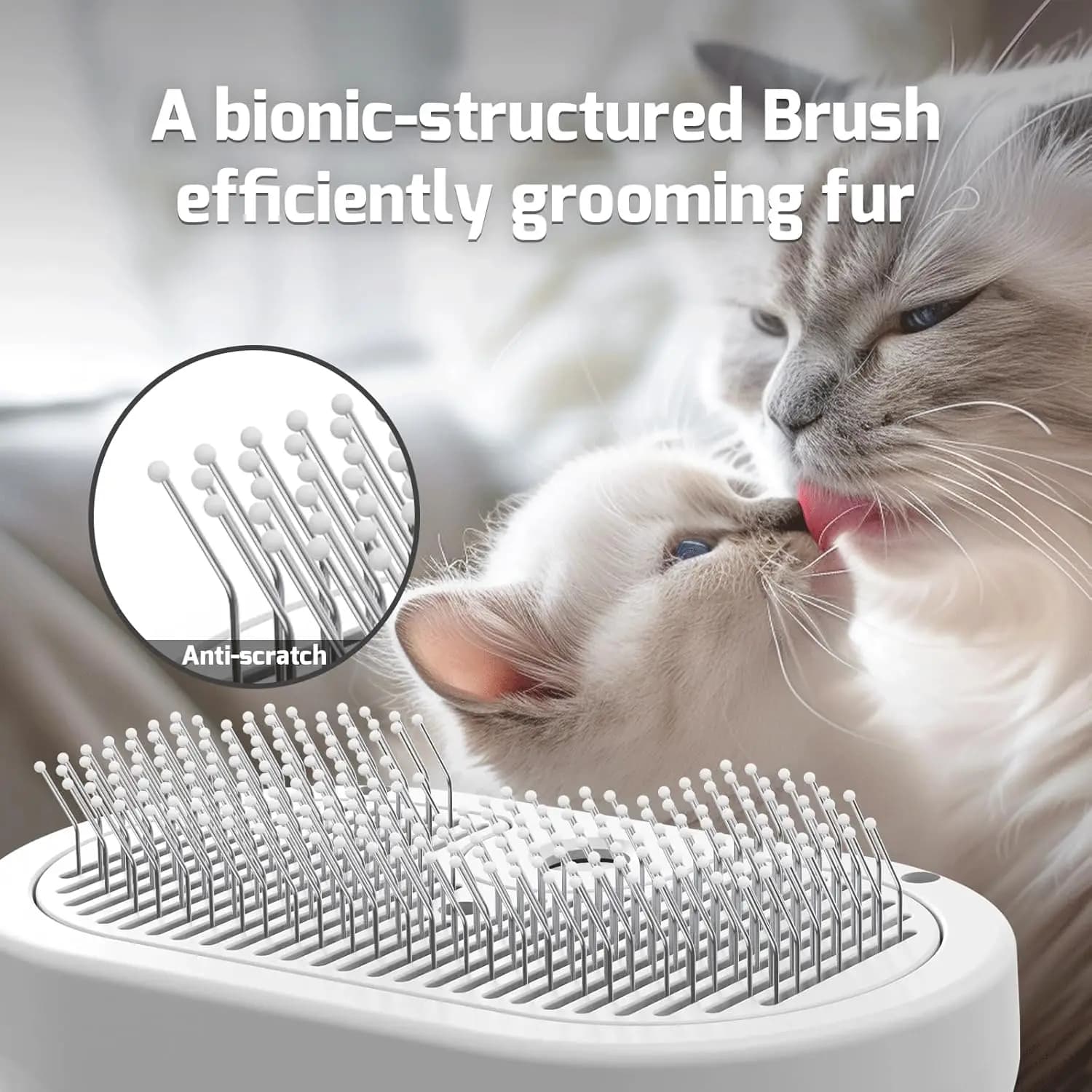 Steam Cat Brush Self-Cleaning Grooming Tool with Steam Spray Remove Floating Hair for Cats Dogs Pet Grooming Supplies Hair Care - image 5