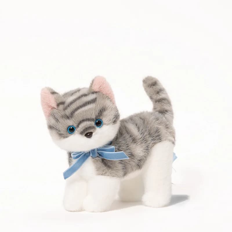15CM Simulation Cats Plush Dolls Stuffed Animals Home Decoration Children Girl Friend Christmas Birthday Gifts - image 5