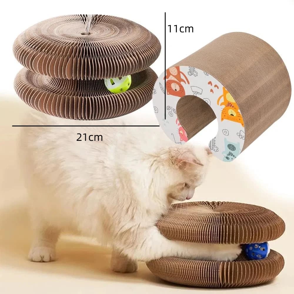 Transformable Kitty Kurlz Cat Toy Wear-Resistant No Crumbs Cat Scratching Board Resistant To Scratching - image 8