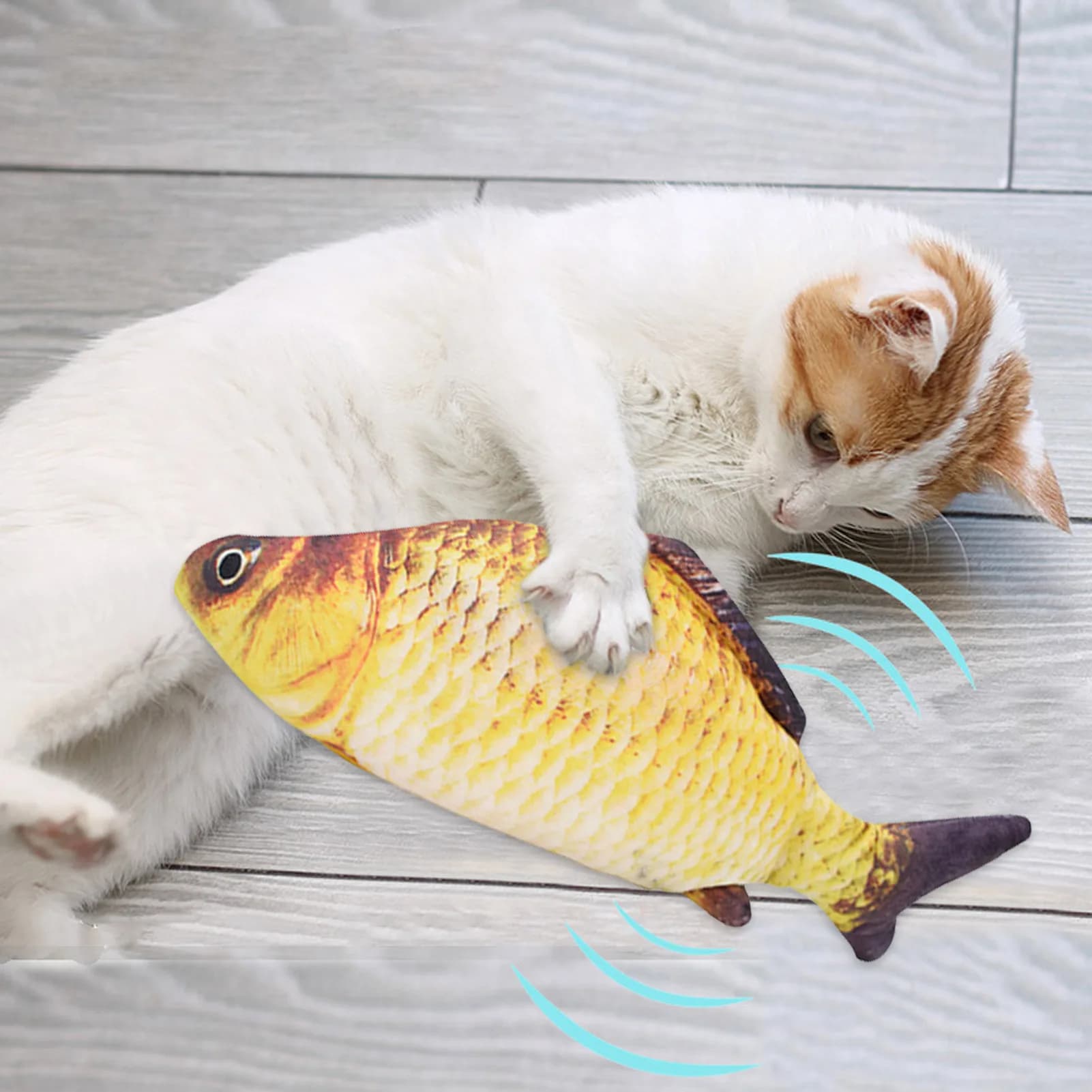 Cat Toys Fish USB Charger Fish Interactive Electric Floppy Fish Cat Toy Realistic Pet Cats Chew Bite Toys Pet Supplies Cats Dog - image 6