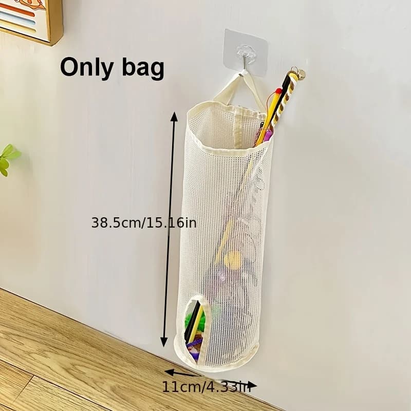 1pc Mesh Storage Bag for Cat Toys - Wall Hanging Organizer, Perfect for Pet Accessories, Toy Storage Organizer, Shelf Baskets - image 10