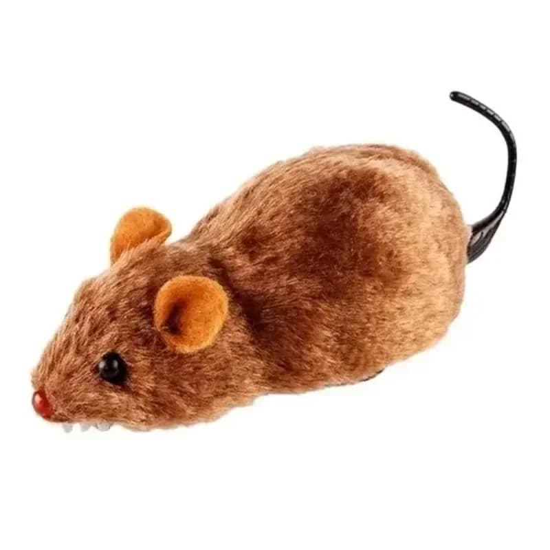 New 1Pc Funny Lifelike Plush Mouse Running Rat Toy for Cats Dogs Tail Mouse Pets Kids Random Color - image 2