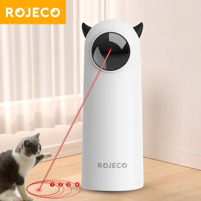 ROJECO Automatic Cat Toys Interactive Smart Teasing Pet LED Laser Indoor Cat Toy Accessories Handheld Electronic Cat Toy For Dog - image 1